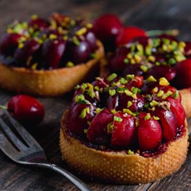 Bakers wall of fame | Cherry & Pistachio Tarts